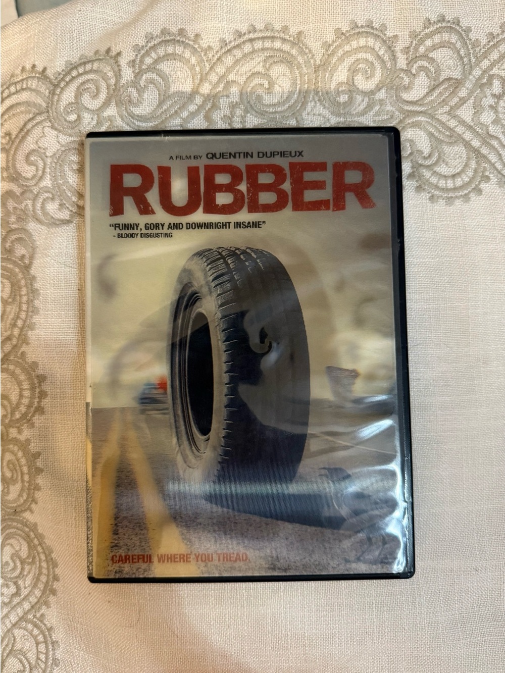 Rubber movie DVD Rare Disc in great condition! By: Quentin Dupieux